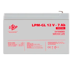 Акумулятор LogicPower гелевий LPM-GL 12V 7Ah (6560)