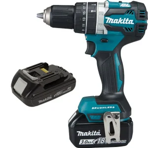 Дриль-шуруповерт акумуляторний ударний MAKITA DHP484RX4
