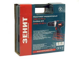 Шуруповерт акумуляторний Зеніт ЗША-12 Р2 Li (841746)