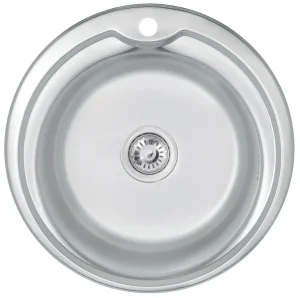 Кухонна мийка Brinex Satin 510-D 0,8мм (BRIN510SAT08)