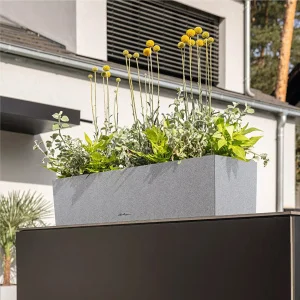 Вазон Lechuza Balconera Stone 80 пісочно-бежевий 79x19x19см 12л (15661)