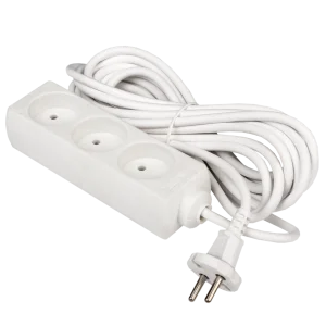 Подовжувач мережевий LogicPower LP-WX3, 3 розетки, 5,0м без заземлення