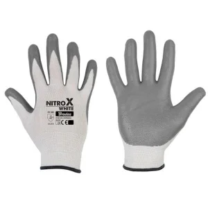 Рукавички захисні Bradas Nitrox White нітрил розмір 8 (RWNWH8)