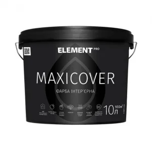 Фарба високопокривна інтер'єрна ELEMENT PRO MAXICOVER 10 л матова біла