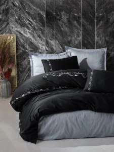 Комплект постільної білизни Cotton Box Brode Gloria Gri 200x220см (CB_010077787)
