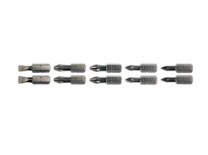 Набір біт YATO SL5 SL6 PH1/1 PH2/2 PZ1/1 PZ2/2 25мм 10шт (YT-04822)