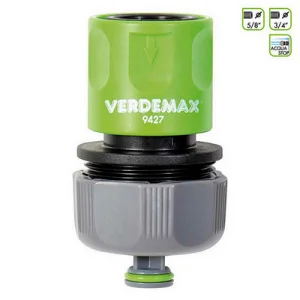 Конектор Verdemax для шлангу 5/8" 3/4" з аквастопом (8015358094276)