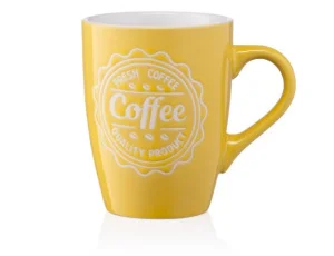 Чашка Ardesto Coffee жовта 330мл (AR3469Y)