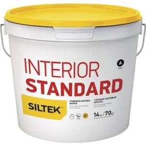 Фарба Siltek Interior Standart база С стійка до сухого стирання 9,0л