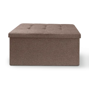 Фото пуф двойной для хранения mvm th-04 коричневый 760х380х380мм (th-04 brown)