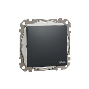 Перемикач одноклавішний Schneider Sedna Design SDD214106 чорний