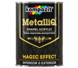 Эмаль акриловая Kompozit MetalliQ золото 0,9кг