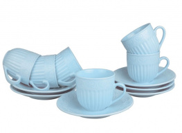 Фото чайный сервиз lefard ажур мятный 12 предметов (722-124)