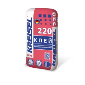 Клей для приклеювання і армування ППС Kreisel 220 зима 25кг 