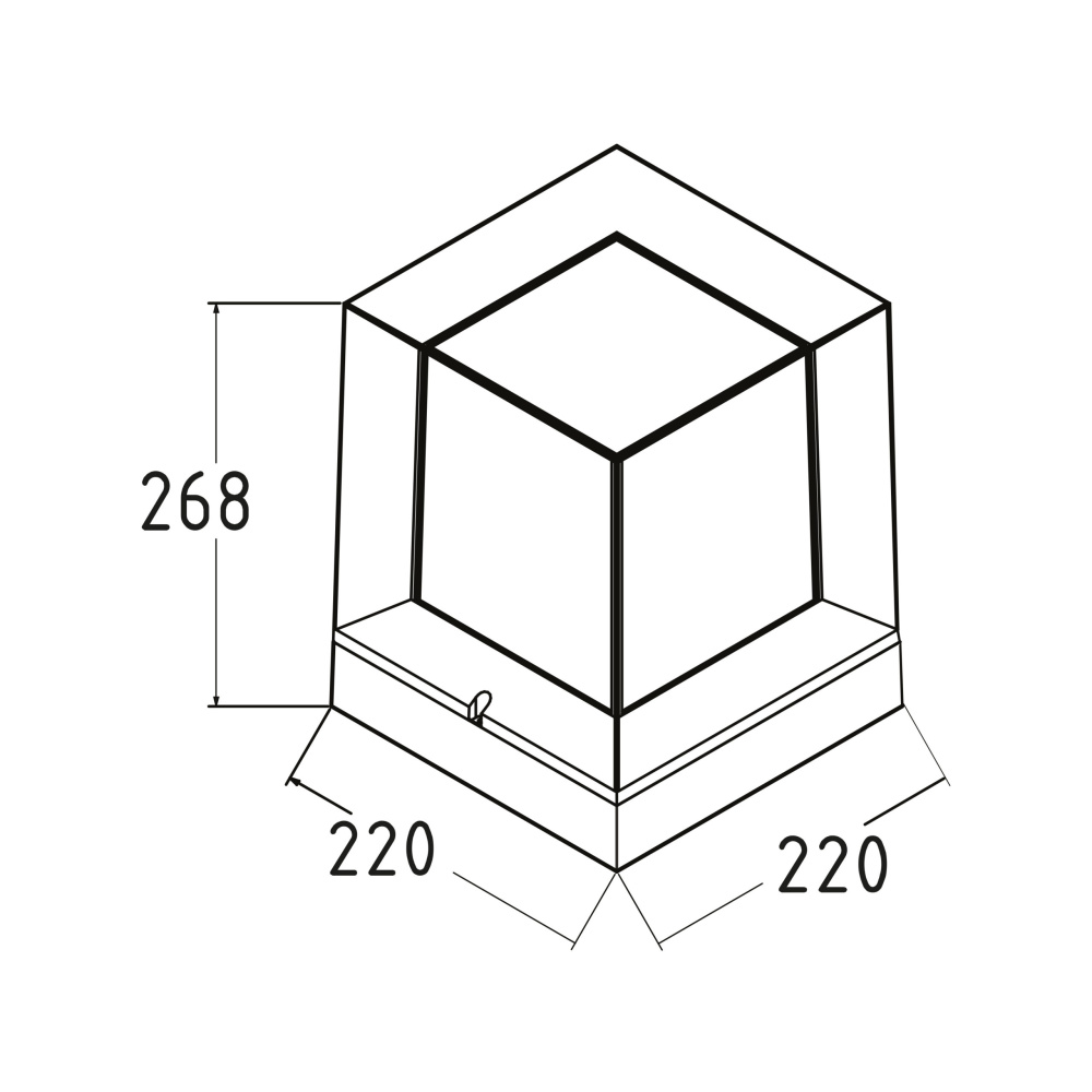 Світильник садово-парковий Horoz Electric PRIZMA-2 (400-010-144)