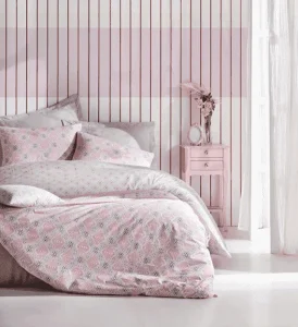 Комплект постільної білизни Cotton box Minimal Fine Pembe 200x220см (CB_010077509)