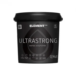 Фарба інтер'єрна особливо зносостійка ELEMENT PRO ULTRASTRONG 0,94 л прозора