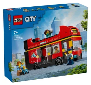 Фото конструктор lego city красный двухэтажный экскурсионный автобус 384 детали (60407)