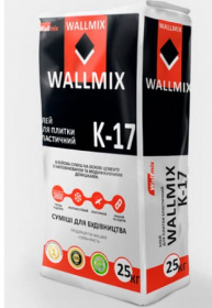 Клей для плитки Wallmix K-17 25кг
