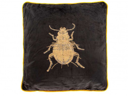 Фото подушка декоративная lefard жук с вышивкой 30х50см (877-046)