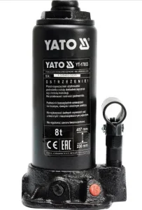 Домкрат гідравлічний стовбцевий Yato h230-457мм 8т (YT-17003)