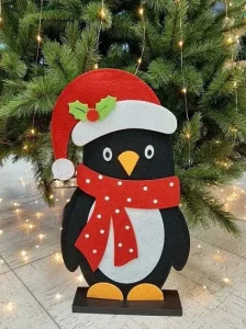 Новорічна фігура House of Seasons з фетру 46,5х27,5х6см (8720362025184_1)