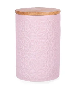 Банка для сипучих продуктів Lefard з бамбуковою кришкою 10x10x15см (940-214)
