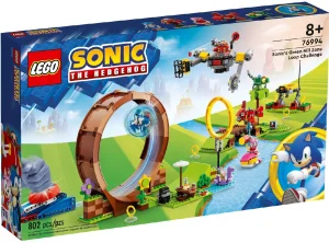 Фото конструктор lego sonic the hedgehog соревнования петли соника на зеленом холме 802 детали (76994)