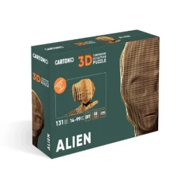 Фото картонный конструктор cartonic 3d puzzle alien (cartmaln)