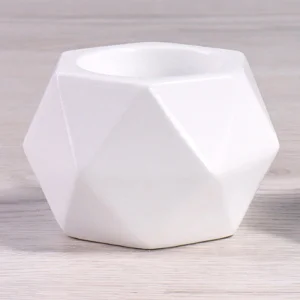 Свічник геометричний MVM My Home білий 7х5,5см (SK-36 WHITE)