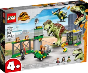 Фото конструктор lego jurassic world побег тираннозавра 140 деталей (76944)