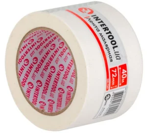 Стрічка малярська Intertool біла 72ммх40м (DM-7241)