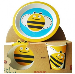 Фото набор детской посуды fissman пчелка 3 предмета (9494)