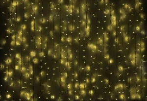 Гірлянда зовнішня Delux Curtain 1520LED IP44 EN жовтий 2x7м (90009033)
