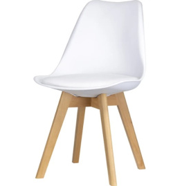 Фото комплект стульев doros бин 42005075 белый 49х43х84см (1973682514)