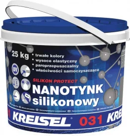 Декоративная штукатурка нано-силиконовая Kreisel Nanotynk Silikon Protect 031 барашек 1,5мм 25кг