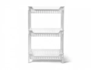 Фото этажерка mvm fh-05 3-уровневая белая 41,5x19,5x64см (fh-05 white)