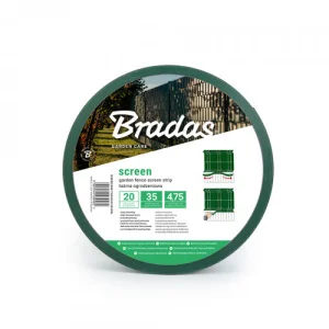 Лента ограждающая с зажимами Bradas 4,75см x 35м 450г/м.кв зеленая (TOB45047535GRL)