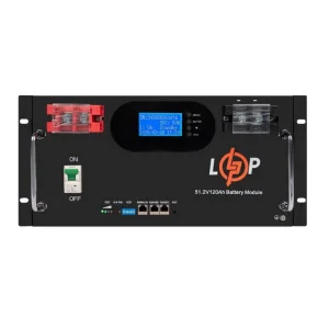 Акумулятор LogicPower LiFePO4 51,2V 120Ah 6000Wh Smart BMS 100A (30385)