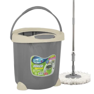 Набір для прибирання Planet Spin Mop Joker сірий 15л (6844)