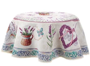 Скатертина гобелен Lefard Lavander 140х140см (732-044)