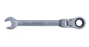 Ключ рожково-накидний з шарніром Sigma Satine CrV 16мм (6022661)