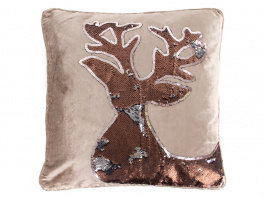 Фото подушка декоративная lefard новогодняя с вышивкой 30х50см (877-036)
