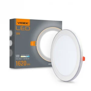 Світильник вбудований VIDEX DL4R з декоративною підсвіткою (VL-DL4R-1852)
