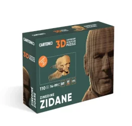 Фото картонный конструктор cartonic 3d puzzle zinedine (cartmzin)