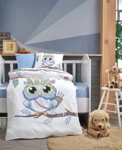 Комплект постільної білизни Cotton Box для новонароджених Owl Mavi (CB_080077130)