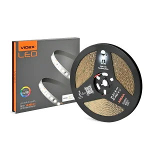 Фото led лента videx dc12v 120w 10m 6000k ra98 ip20 (vl-lst28144-12126-b10)