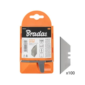 Трапецієподібні леза Bradas Neutral 19мм 100шт (DIY-KN1902BN/100BOX)