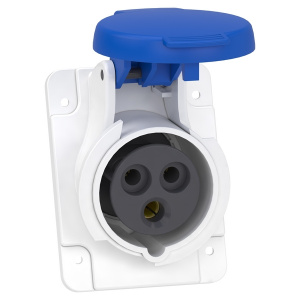 Розетка силова Schneider PratiKa 2Р+PЕ 16А 220В IP44 (PKF16F423)