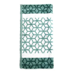 Рушник Cawo Jacquard бавовна зелений 50х100см (4785010046)